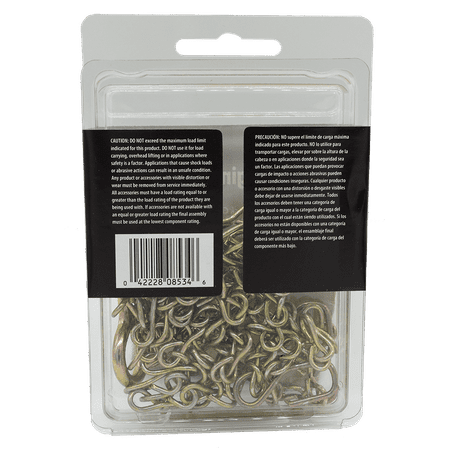 Flower Pot Hanging Kit, #14 Jack Chain, Peerless Chain Company, 24 Inch Chain, Zinc