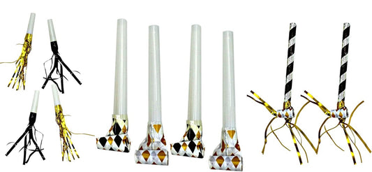 New Years Noise Maker, Assorted Colors, 10 Ct **Design & Color May Vary**