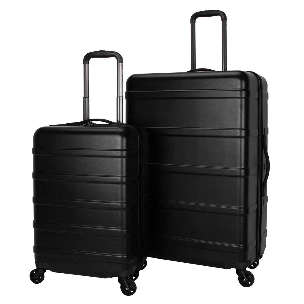 Skyline 2pc Hardside Spinner Luggage Set - Black