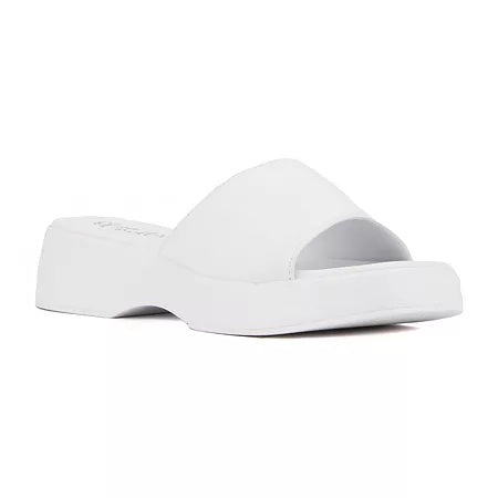 8 Women's Olivia Miller Ambition Platform Sandals