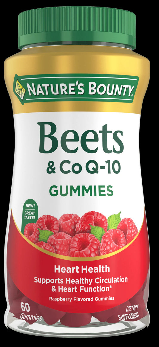 Nature's Bounty Beets + CoQ10 Gummies 60 Gummies *Exp 07/26*