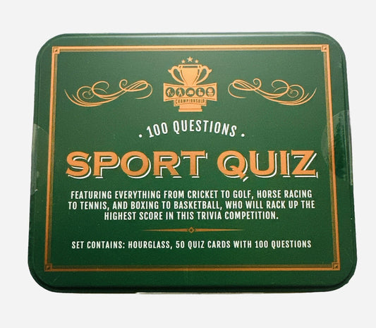 SPORT QUIZ Tins 100 QUESTIONS SET 50 CARDS Each Tin NEW Sealed