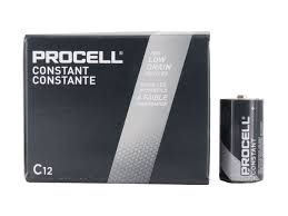 Procell Alkaline Constant Power C Batteries, 12 Pack *Damaged Box*