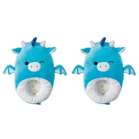 Kids Size 2/3 Squishmallows Tatiana Blue Dragon Slippers