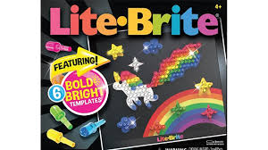 Lite Brite Classic Favorite Retro Toy - Featuring Bright Bold Templates
