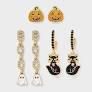 SUGARFIX by BaubleBar Fright Night Earring Set - Gold/Black/Orange