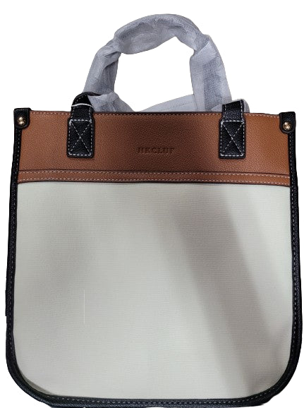HKCLUF Brown/Tan Purse w/Inside Pockets and Strap