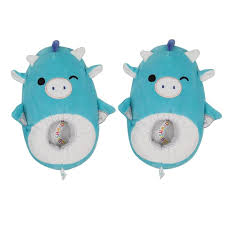 Kids' Shoe Size 11-12 Squishmallow Tatiana the Dragon Ultra Soft Indoor Slippers