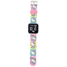 Hello Kitty Pastel Rainbow LED Wrist Watch Multi-Color