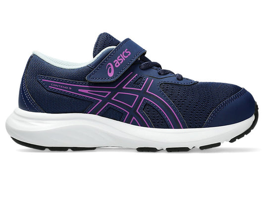 Girls' 2 ASICS Gel Contend 9 Preschool Kids' Shoes Blue Bold Magenta