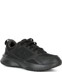 Men's 7.5 Under Armour Charged Edge Training Shoes Black *Damaged Box*