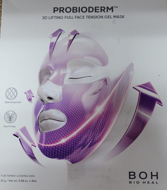 Probioderm 3D Lifting Full Face Tension Gel Mask | NOT a Hydrating Mask   Firming & Tightening for Lifted, Sculpted Skin | 20-Peptide Complex & PDRN for Face Contouring & Jawline Definition **Exp 2027/09/18**