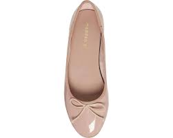 Women's 6 Madden Girl Plie Slip-On Flats Patent Beige
