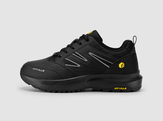 FitVille Men's Size 11EW Low-Top Sturdy Core Hiking Shoes V2