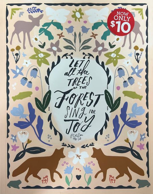 Let All the Trees of the Forest Sing for Joy Journal. Lined Pages. Softcover.