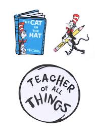 Patch Dr. Seuss Cat in the Hat Costume Patch Set for Teachers *T-Shirt NOT Included*