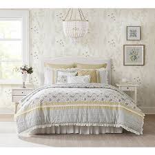 Madison Park Vanessa 9-piece Cotton Comforter Set with Throw Pillows Queen