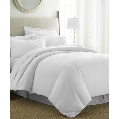 Premium Ultra Soft 3 Piece Duvet Cover Set - White Full/Queen