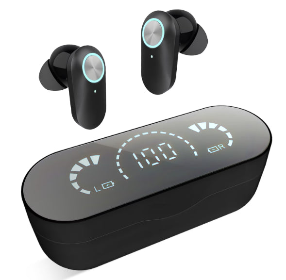 WHITEHILL In-Ear headphones Wireless Bluetooth Earbuds with Mic, Black