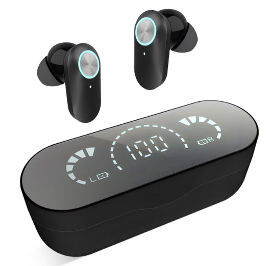 WHITEHILL In-Ear headphones Wireless Bluetooth Earbuds with Mic, Black