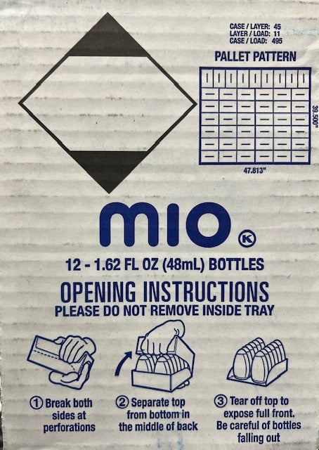 MiO Energy 1 CASE Pack Wicked Blue Citrus Liquid Water Enhancer 1 Case 12 Bottles 1.62 fl oz each *Best By 04/03/2026*