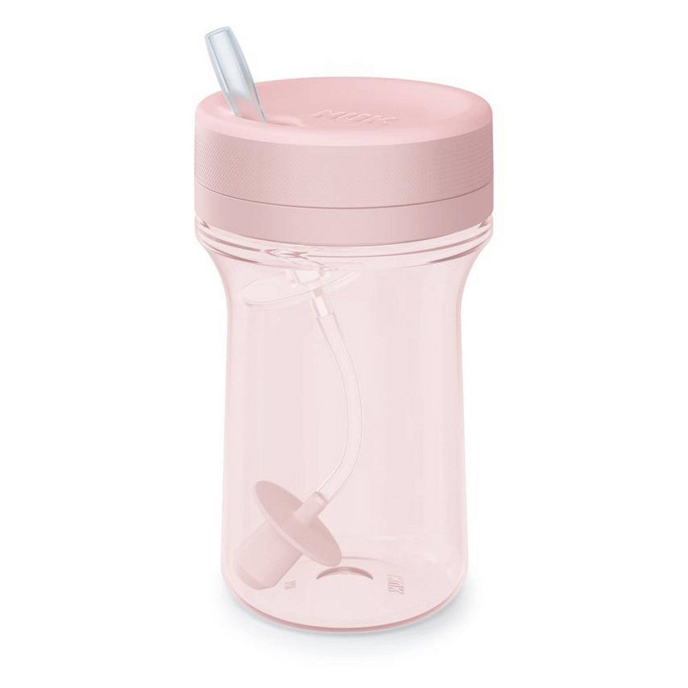 NUK for Nature Everlast Weighted Cup with Straw Pink