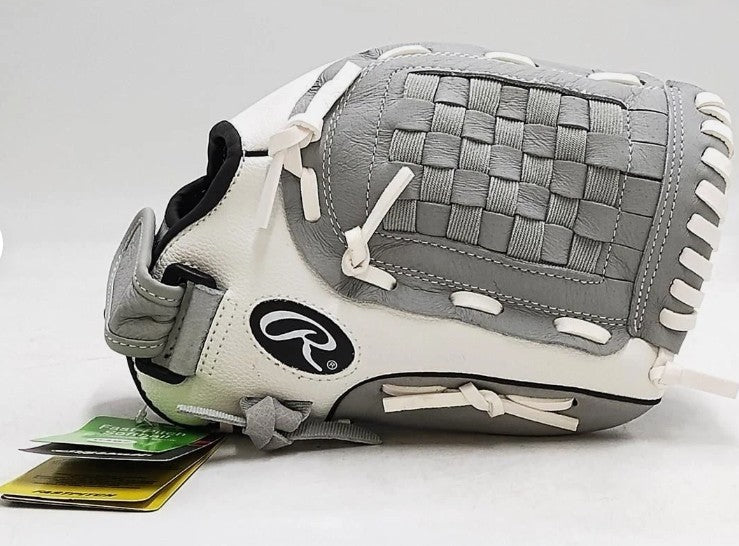 Rawlings 12 Inch Fielding Glove - White/Gray Right Handed Throw