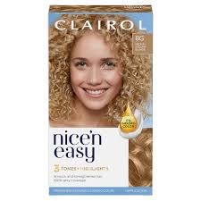 Clairol Nice'n Easy Permanent Hair Color Cream, 8G Medium Golden Blonde, Hair Dye *Damaged Box*