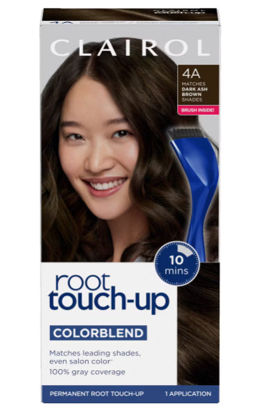 Clairol Root Touch-Up Nice'n Easy Permanent Hair Dye, 4A Dark Ash Brown, Hair Color, 1 Kt