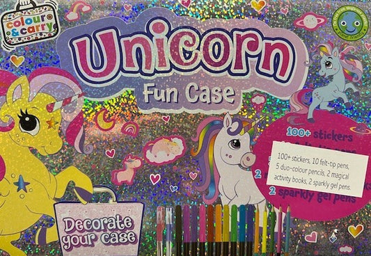 Unicorn Fun Case Colour & Carry Activity Box Decorate Your Case