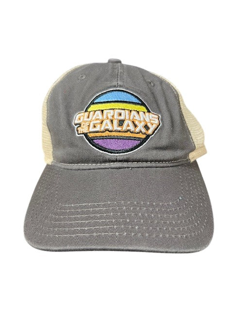 Guardians of the Galaxy Logo Trucker Hat Mesh Brown Adjustable