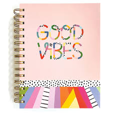 Paper House Spiral Notebook Journal-Good Vibes