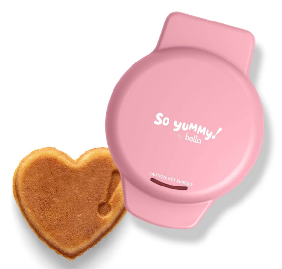 So Yummy by Bella Mini Dunker Waffle Maker Hearts