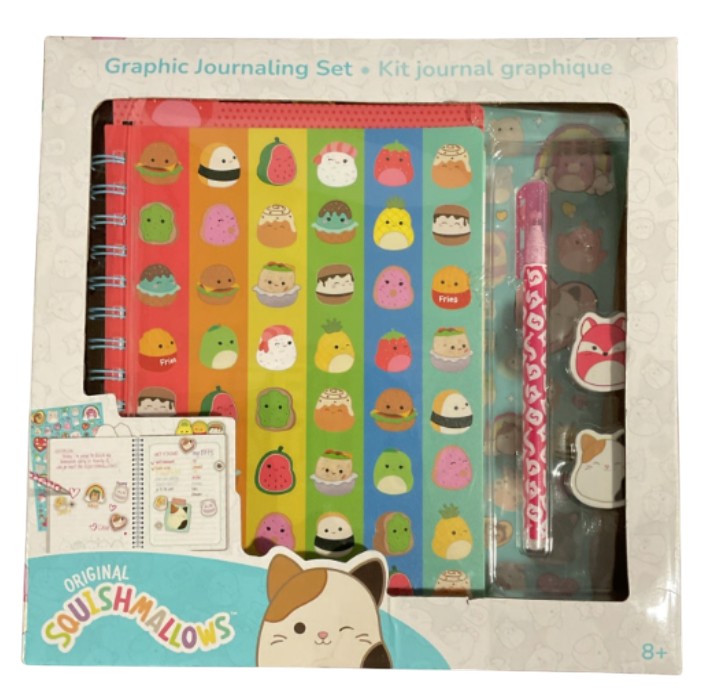 Graphic Journaling Set Original Squishmallows - Ages 8+ *Damaged Box*
