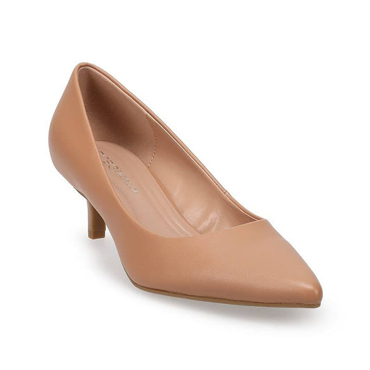 Women's 6.5 BCBGeneration Della Kitten Heel Pumps Tan