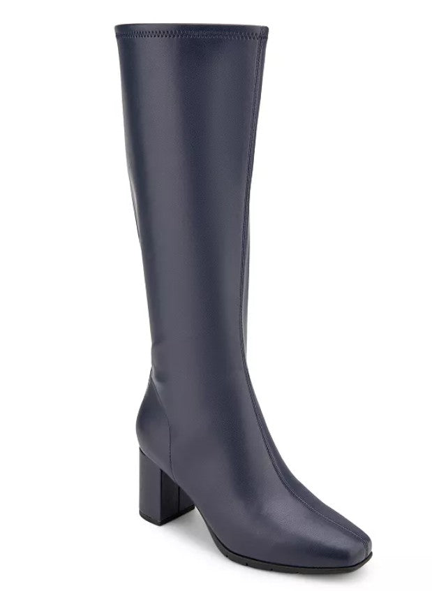 Women's 8W Aerosoles Micah Knee-High Boots Navy *Minor Box Damage*