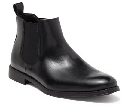 Men's 10.5 - NY & Co Harrison Chelsea Boots - Black *Damaged Box Missing Lid*