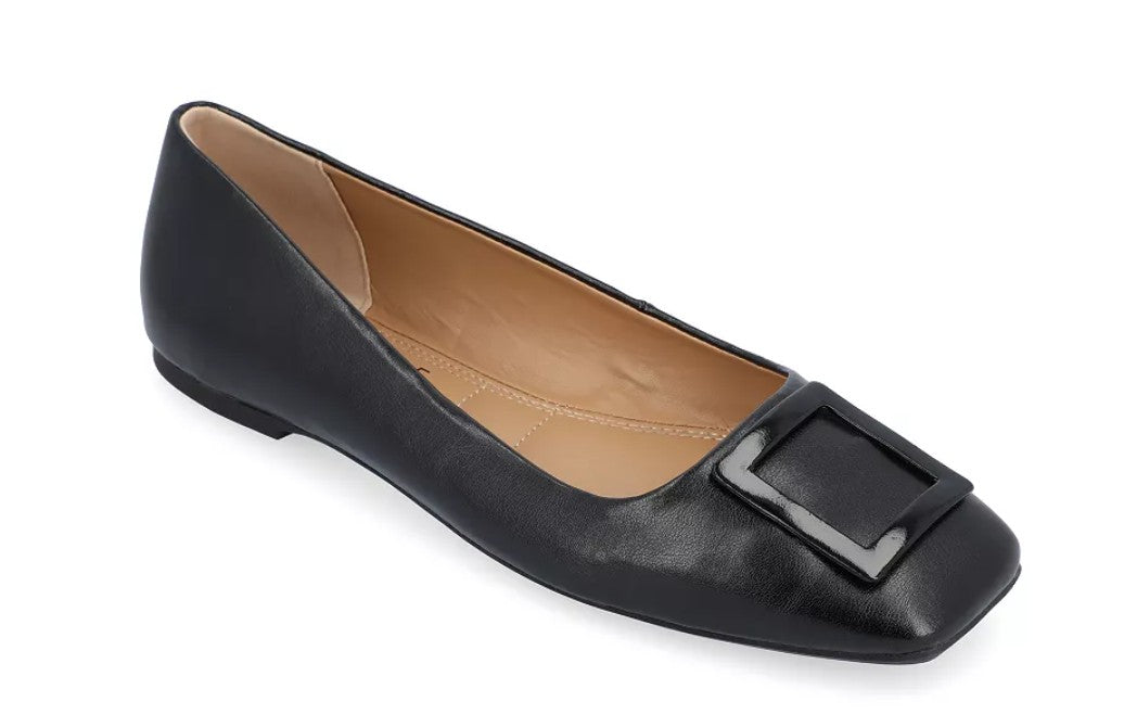 Women's 8 Flats Tru Comfort Foam Zimia Journee Collection Black