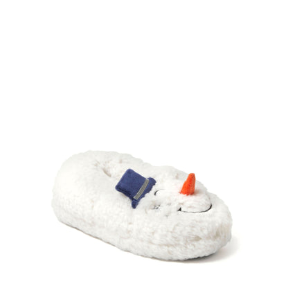 Unisex Kids' 9/10 - Dearforms Emery Critters Closed Back Slippers - Snowman