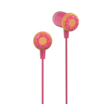 GEMS 'Donut' Novelty Wired Earbuds - Pink