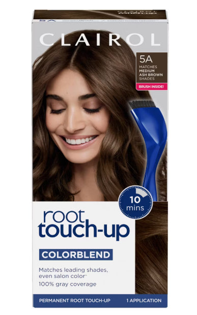 Clairol Root Touch-Up Nice 'n Easy Permanent Hair Dye - 5A Medium Ash Brown *Damaged Box* *Packaging May Vary*