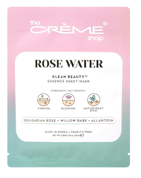 The Creme Shop Infused Face Mask, Rose Water