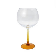 Glass Stemware/Wine Amber