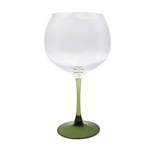Glass Stemware/Wine Green