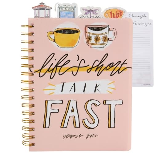 Gilmore Girls Tab Journal Notebook Spiral Bound, 96 Lined Pages, 8 X 7 Inches
