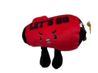 Gigglescape Plush Lets Go Megaphone Red & Black Team Colors