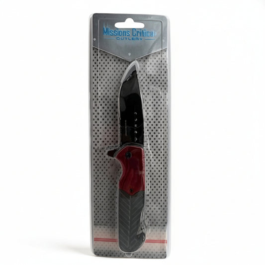 Missions Critical Cutlery Knife 10048 Red & Black