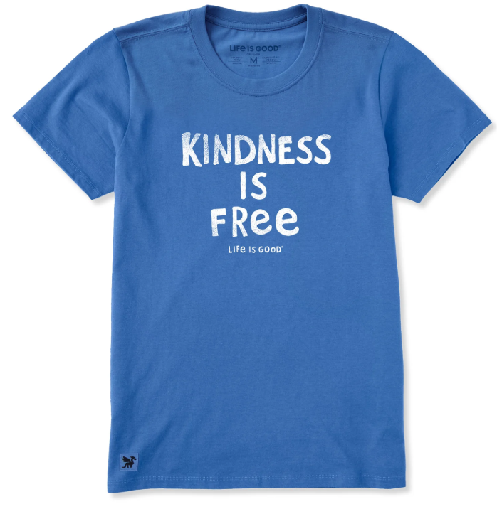 Women's M - Kindness is Free Life is Good T-Shirt