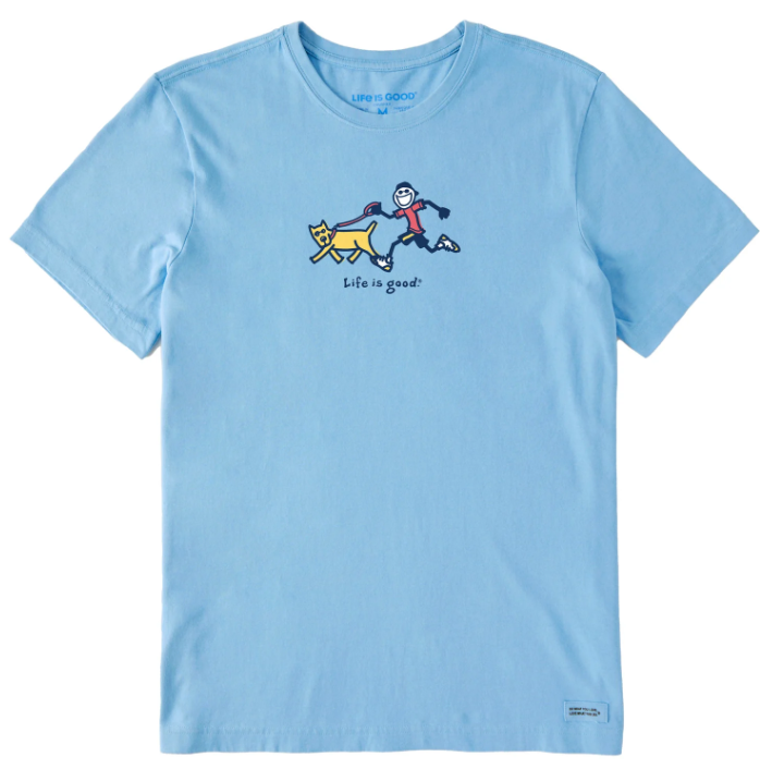 Men's XL - Life is Good T-Shirt Jake & Rocket Beach Run