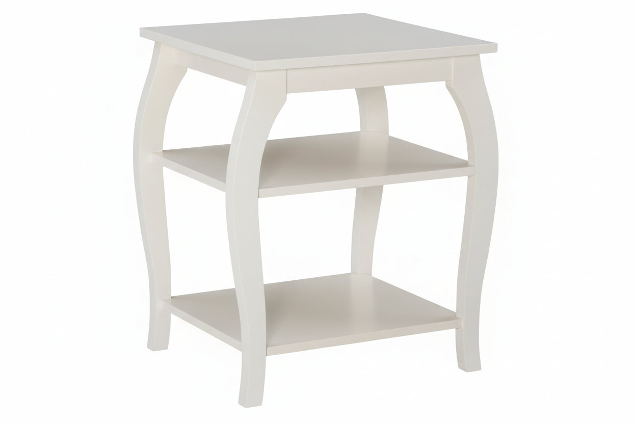 Linon Side Table Off White